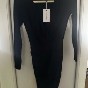 Lovers + Friends Black Long Sleeve Dress